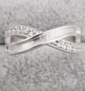 Infinity Wave CZ 925 Silver Memorial Ring
