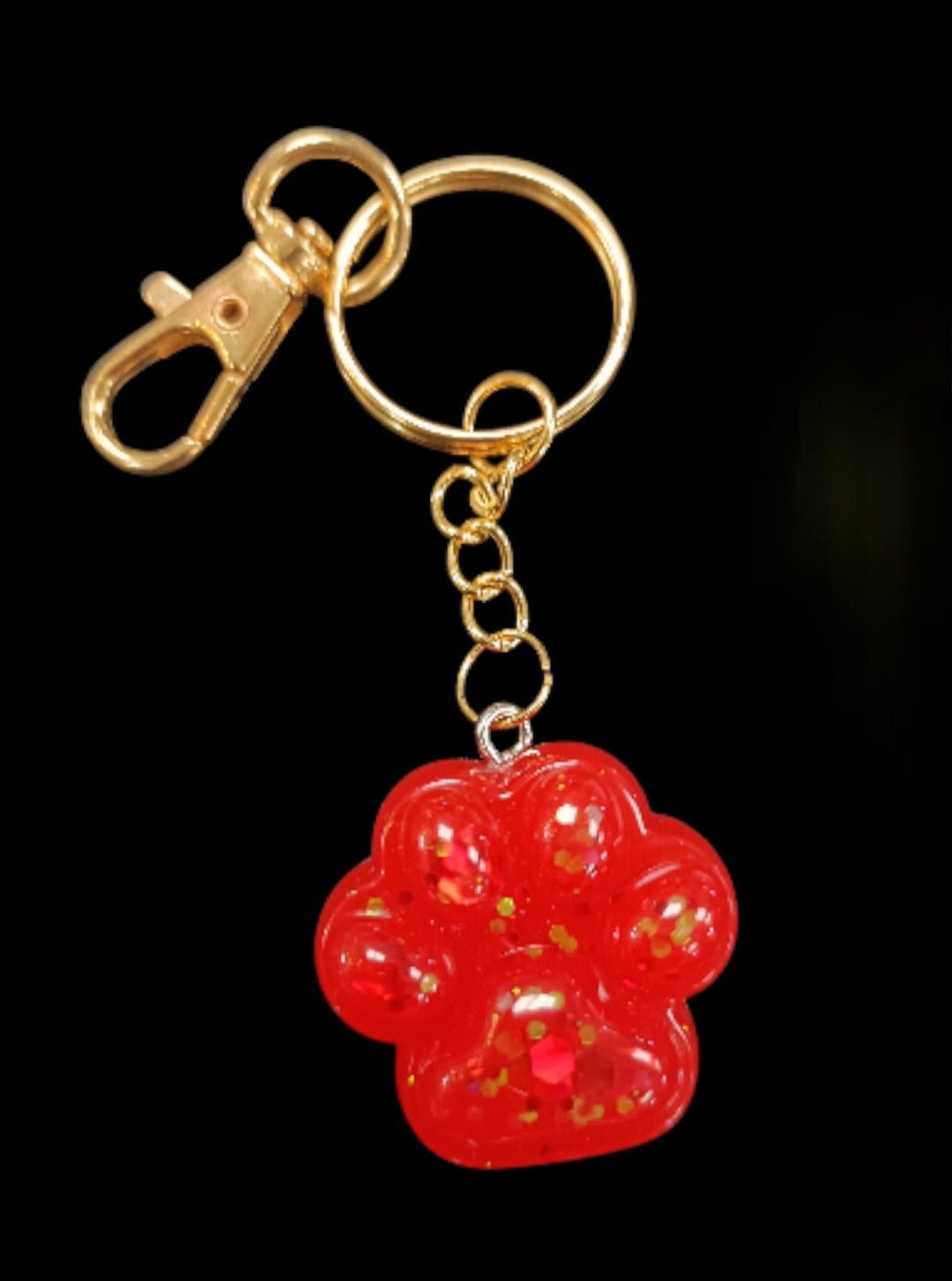 Mini Pawprint Memorial Keyring – Ashes Inclusion