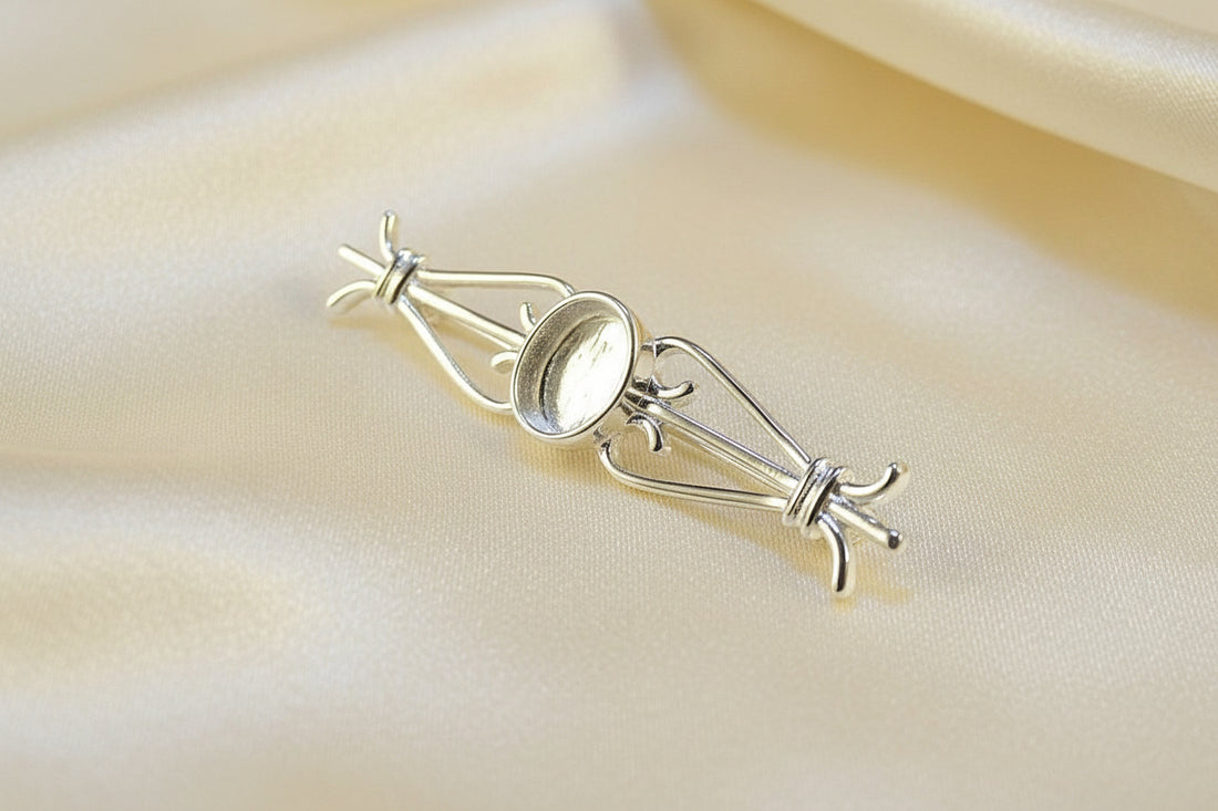 Memorial Brooch with Ashes and/or Hair