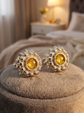 Sunflower 925 Silver Earring Stud Blanks