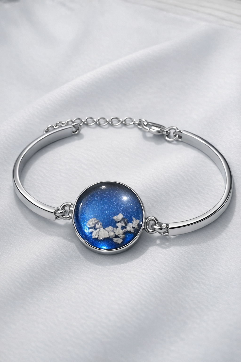 Stainless Steel Memorial Resin Bracelet