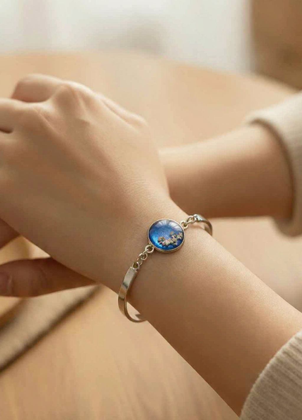 Stainless Steel Memorial Resin Bracelet