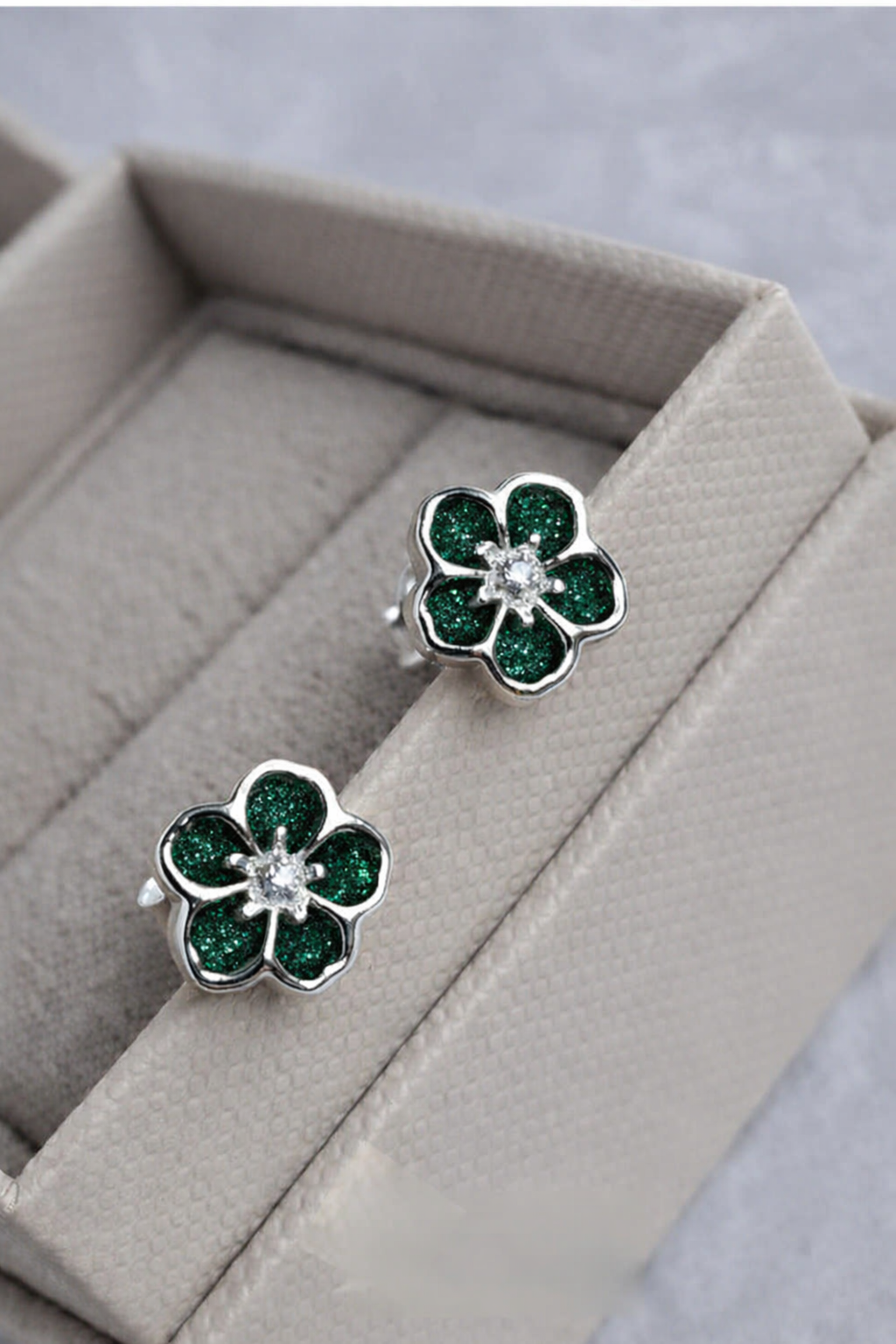 "Forget-Me-Not" Memorial Earrings – 925 Silver Stud earrings
