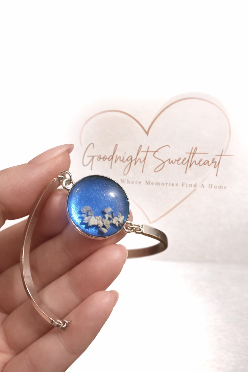 Stainless Steel Memorial Resin Bracelet