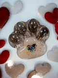 Handmade Resin Pawprint – Hair & Ashes Inclusion